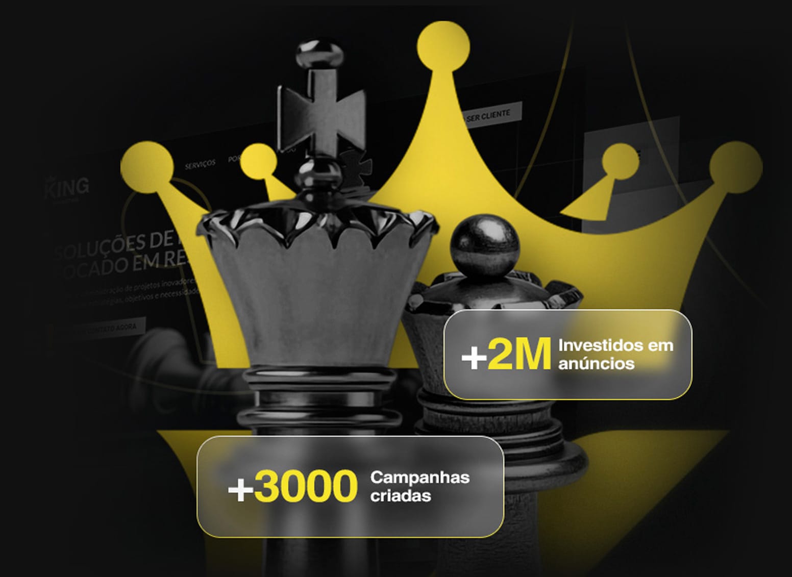 King Marketing - Agência de Marketing Digital em Marília-SP - Banner Mobile